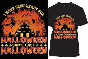 Halloween t Hemd Design vektor