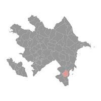 masalt distrikt Karta, administrativ division av azerbajdzjan. vektor