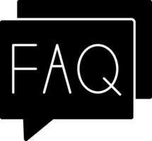 FAQ-Vektor-Icon-Design vektor