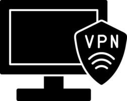 vpn Konfiguration Vektor Symbol Design