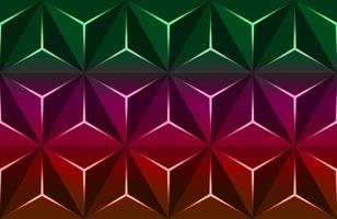 geometriskt 3d-mönster med grundläggande former. färgstark bakgrund vektor