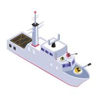 amphibisches Angriffsschiff vektor