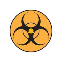 radioaktiv varning ikon vektor