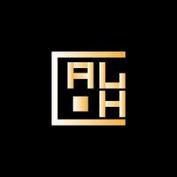 alh brev logotyp vektor design, alh enkel och modern logotyp. alh lyxig alfabet design