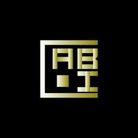 abi brev logotyp vektor design, abi enkel och modern logotyp. abi lyxig alfabet design