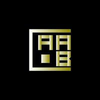 aab brev logotyp vektor design, aab enkel och modern logotyp. aab lyxig alfabet design