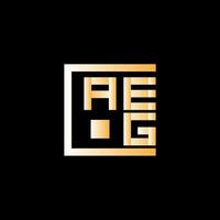 aeg Brief Logo Vektor Design, aeg einfach und modern Logo. aeg luxuriös Alphabet Design