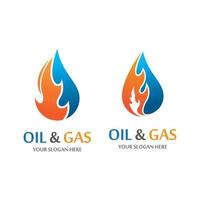 olje- och gaslogobilder vektor
