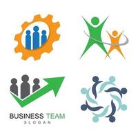 Business Teamwork Logo Bilder Illustration vektor