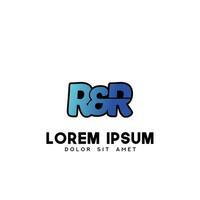 rr första logotyp design vektor