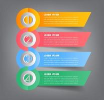 modern text rutmall, infographics banner vektor