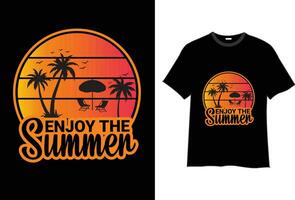 sommar t-shirt design vektor