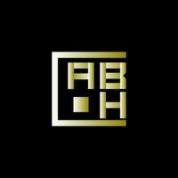 abh brev logotyp vektor design, abh enkel och modern logotyp. abh lyxig alfabet design