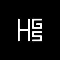Hgs Brief Logo Vektor Design, Hgs einfach und modern Logo. Hgs luxuriös Alphabet Design