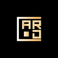 ard brev logotyp vektor design, ard enkel och modern logotyp. ard lyxig alfabet design