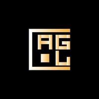 agl brev logotyp vektor design, agl enkel och modern logotyp. agl lyxig alfabet design