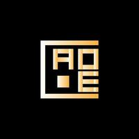 aoe brev logotyp vektor design, aoe enkel och modern logotyp. aoe lyxig alfabet design