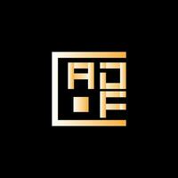 adf brev logotyp vektor design, adf enkel och modern logotyp. adf lyxig alfabet design