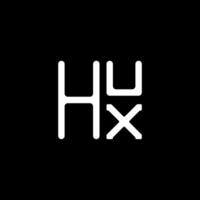 hux brev logotyp vektor design, hux enkel och modern logotyp. hux lyxig alfabet design