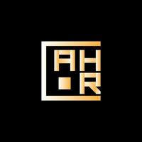 ahr brev logotyp vektor design, ahr enkel och modern logotyp. ahr lyxig alfabet design