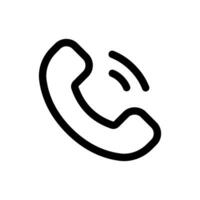 Telefon Symbol im modisch eben Stil isoliert auf Weiß Hintergrund. Telefon Silhouette Symbol zum Ihre Webseite Design, Logo, Anwendung, ui. Vektor Illustration, Folge10.