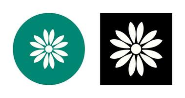 einzigartiges Blumenvektorsymbol vektor