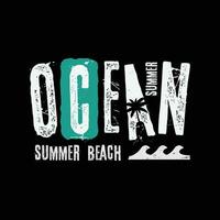 Sommer- Strand stilvoll T-Shirt und bekleidung abstrakt Design. Vektor drucken, Typografie, Poster