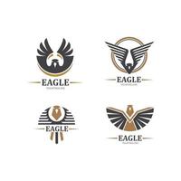 Falke Adler Vogel Logo Vorlage Vektor