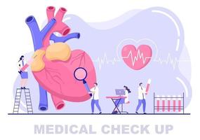 medicinsk hälsokontroll bakgrund vektor
