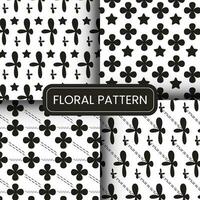 kreativ Blumen- Muster einstellen zum Hintergrund, Stoff, Textur vektor