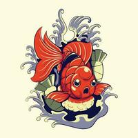 das japanisch Fisch Vektor Kunst