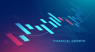 Business Candle Stick Graph Diagramm des Börseninvestitionshandels vektor