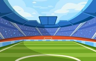 Konzept des Fußballstadions vektor