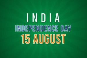 Indischer Unabhängigkeitstag 15. August vektor