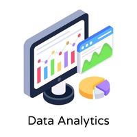 Datenwissenschaft und Analytik vektor