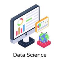 Datenwissenschaft und Analytik vektor