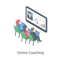 Online-Business-Coaching vektor