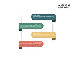 infografisk pil för din företagspresentation och rapport. vektor