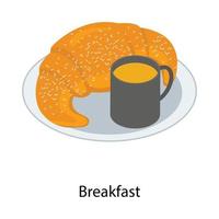 Frühstücksteller-Konzepte vektor