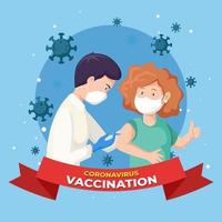 Coronavirus-Impfkonzept vektor