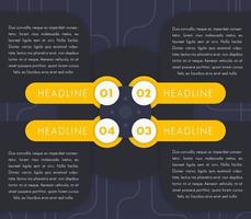 1,2,3,4, stegetiketter, tidslinje, vektorinfografisk design vektor