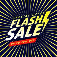 flash försäljning banner mall design. vektor