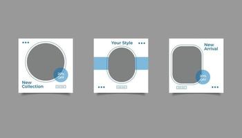mall mode försäljning för sociala medier post vektor