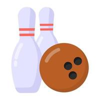 Bowling und Verbündeter vektor