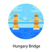 Ungerns bro överfart vektor