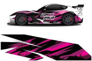 bil dekal dekal wrap design vektor