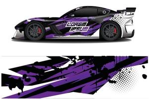 bil dekal dekal wrap design vektor