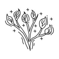Landwirtschaft frisches Symbol. handgezeichnetes Icon-Set, Umriss schwarz vektor