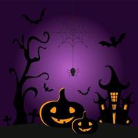 Vektor-Illustration der Halloween-Feiertagsnacht vektor