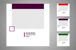 lämplig för inläggsmallar på sociala medier och webb- eller internetannonser. vektor